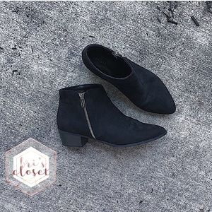 Black Faux Suede Booties | Express Size 10